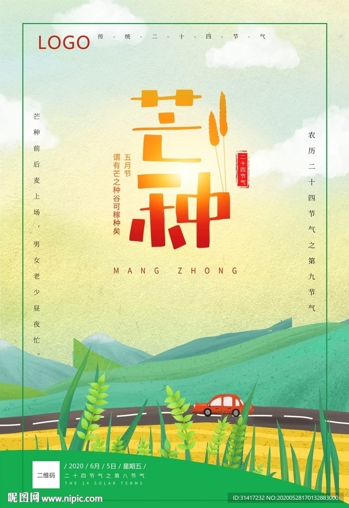 芒种 麦田