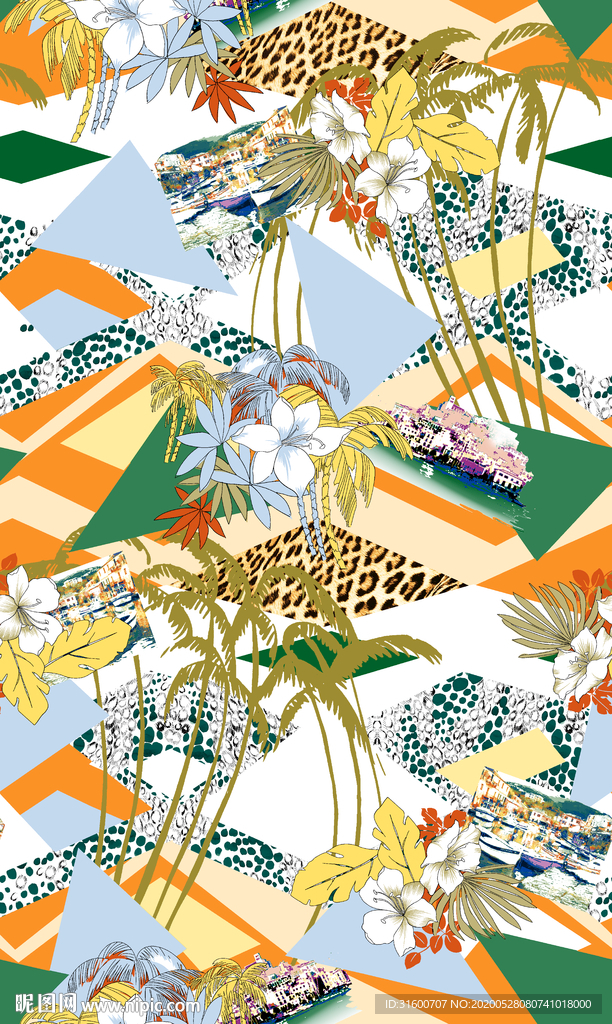 手绘植物花朵