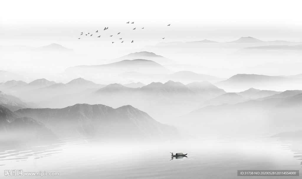 新中式山水画