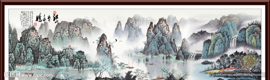 山水画国画山水画