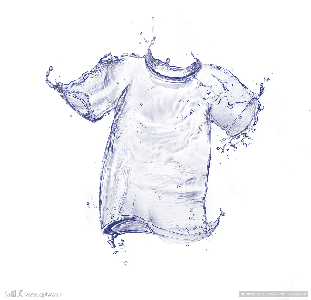 水衣服水T恤水体恤水素材