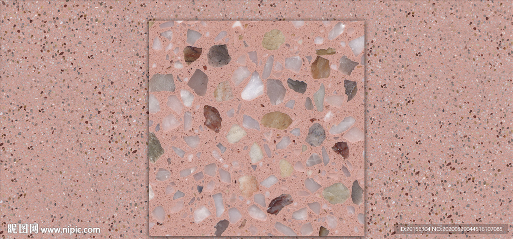 粉红色水磨石瓷砖设计文件