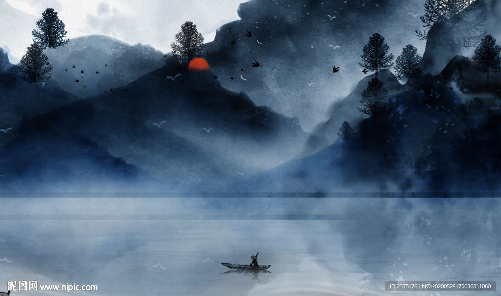 抽象山水