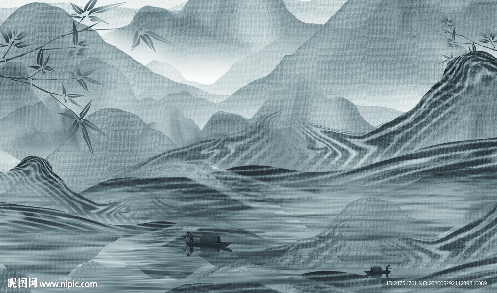 轻奢山水画