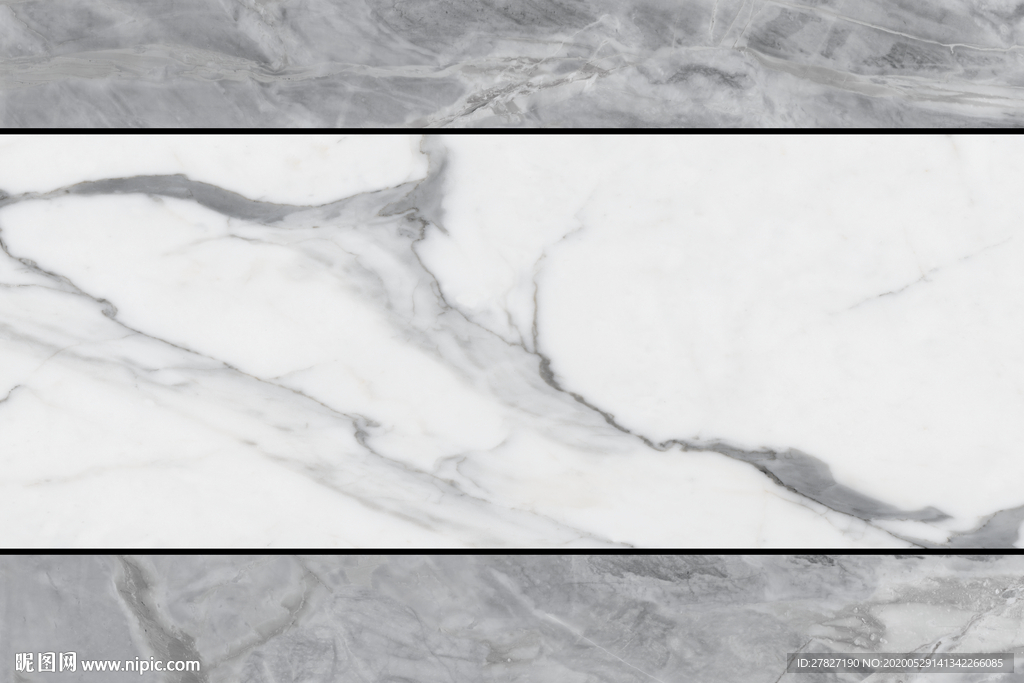 雅士白 黑白石纹 爵士白