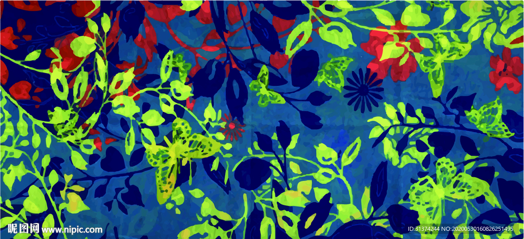 蝴蝶与鲜花