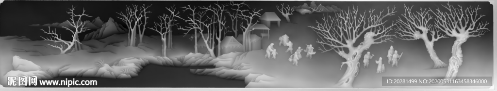 清明上河图 高清 灰度图 背景