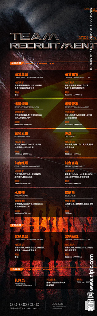 酒吧KTV招聘海报