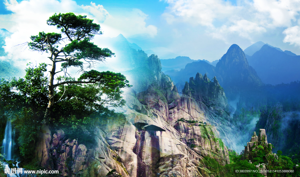 山水画 山水风景