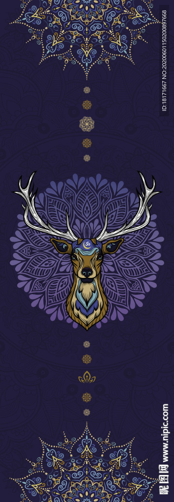 小麋鹿 瑜伽垫印刷