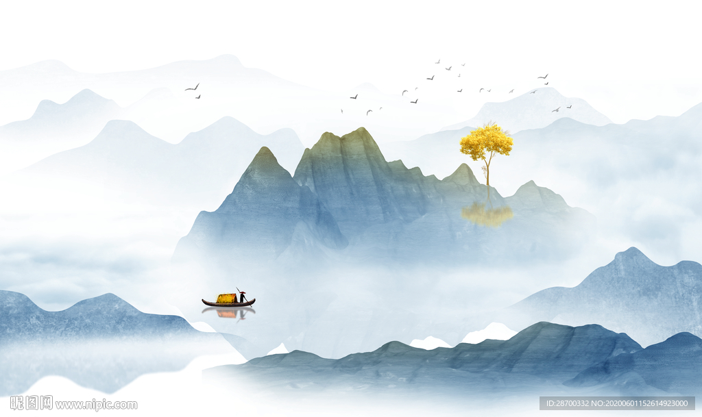 中式山水画