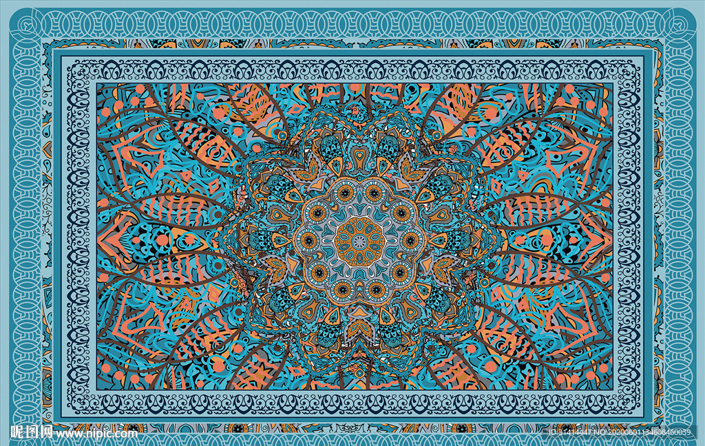 欧式花纹地毯