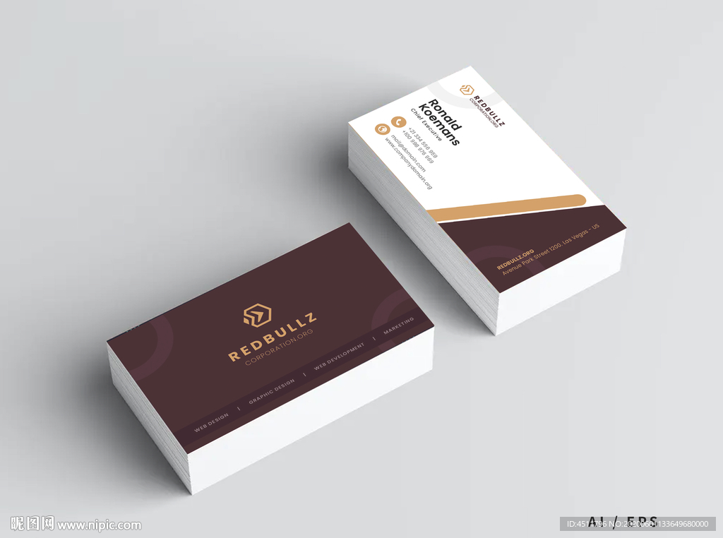 端创意简约大气时尚商务名片