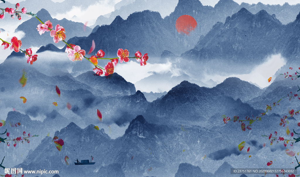 群山山水