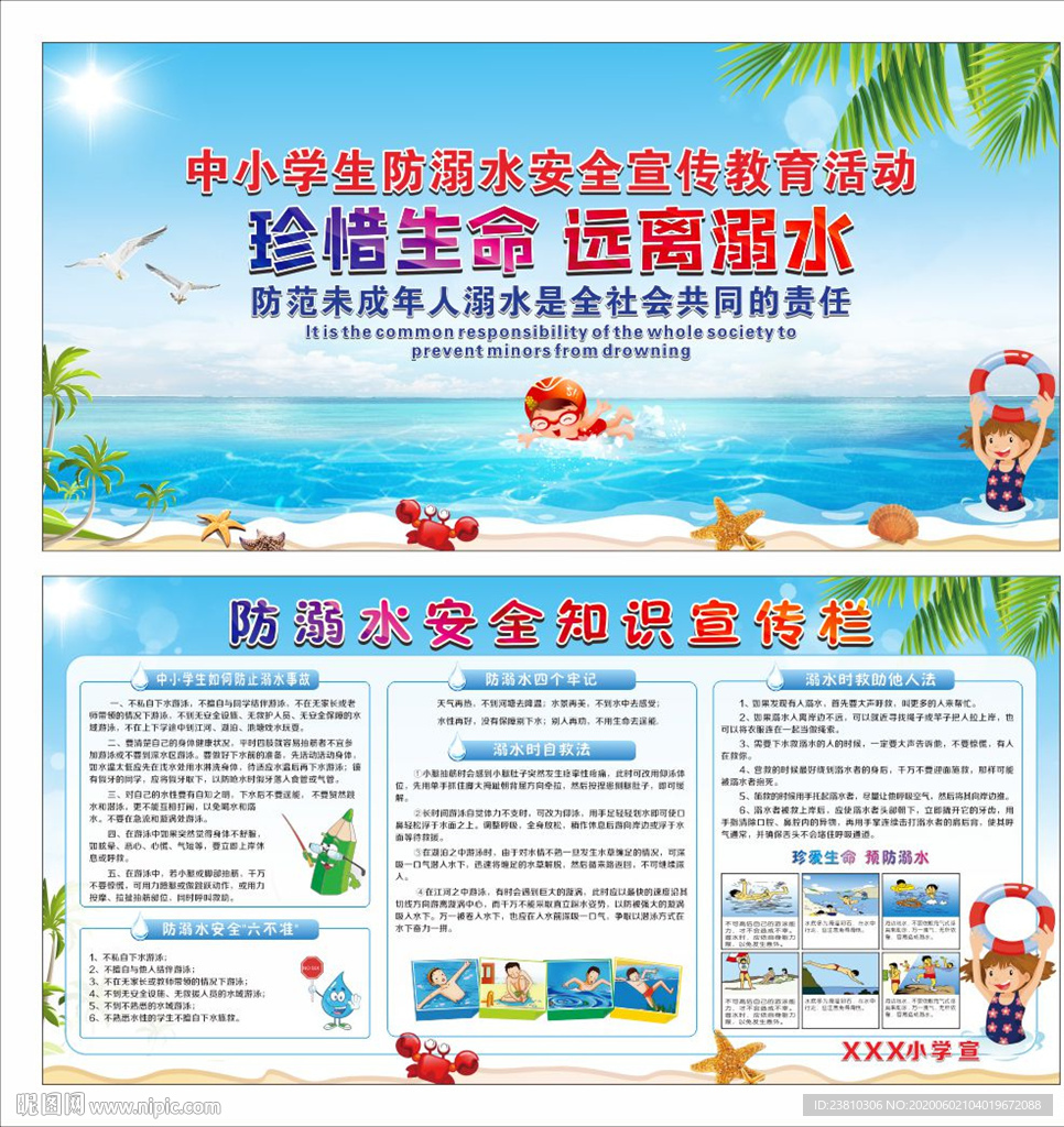 防溺水安全宣传栏