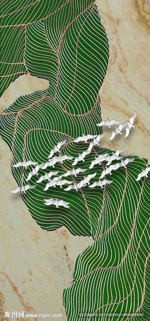 海纳百川玄关背景