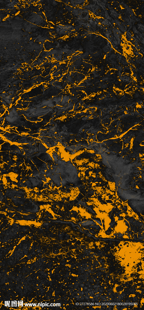 新款高清轻奢黑金大理石大板画