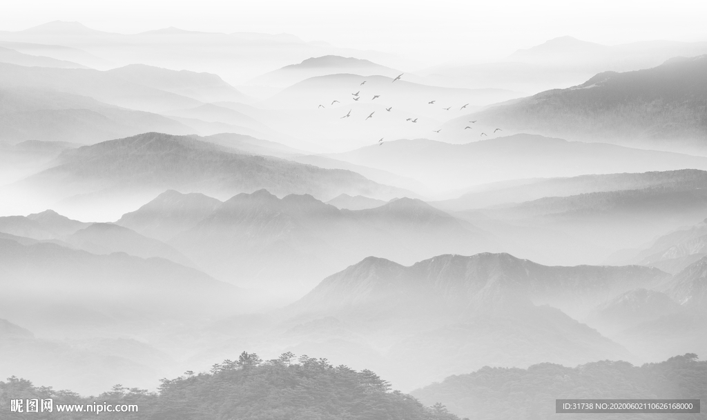 新中式山水画