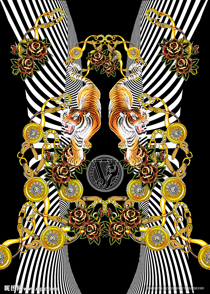 大牌 图腾 欧式 花纹 数码