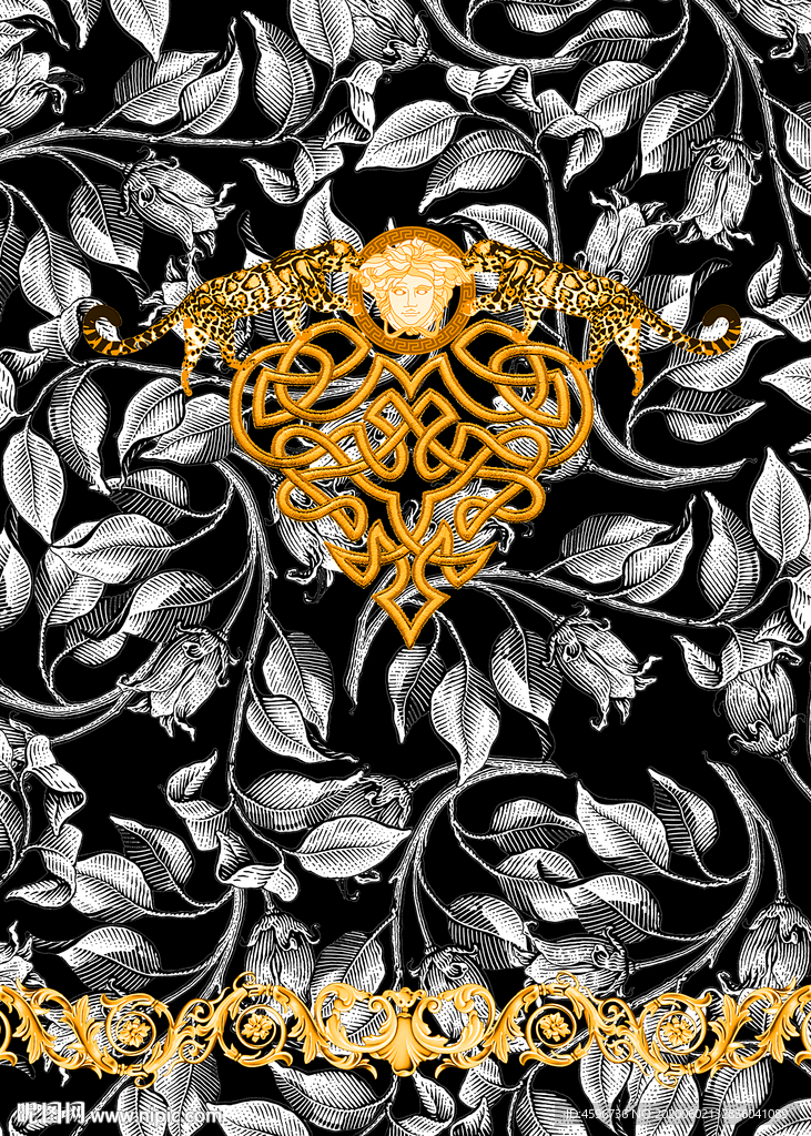 图腾 欧式 花纹 数码 印花