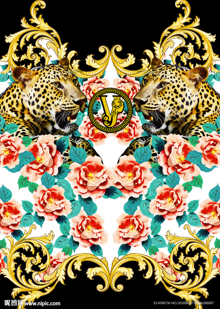 图腾 欧式 花纹 数码 印花