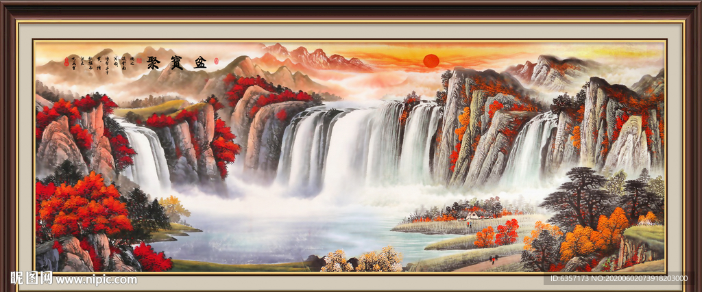 山水画国画山水画