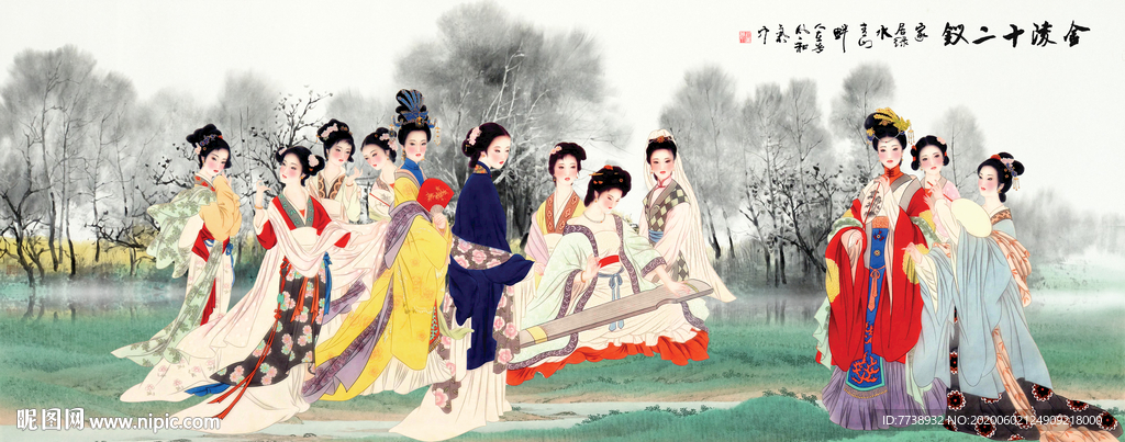 金陵十二钗 仕女图