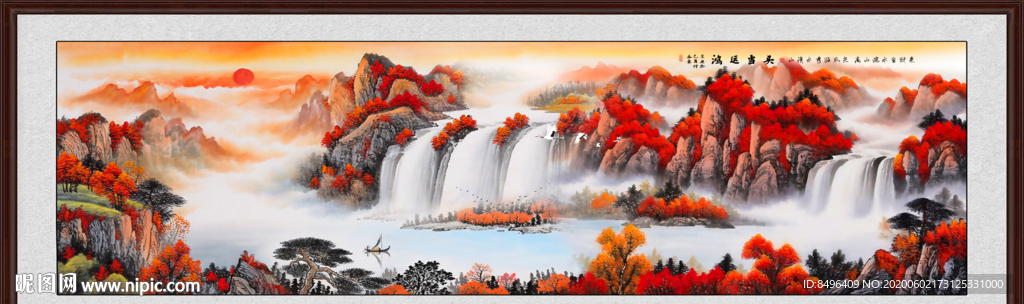 山水画国画山水画