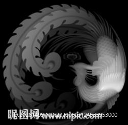 凤凰灰度图 凤凰