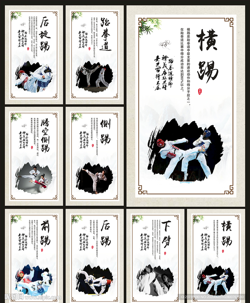 跆拳道挂图