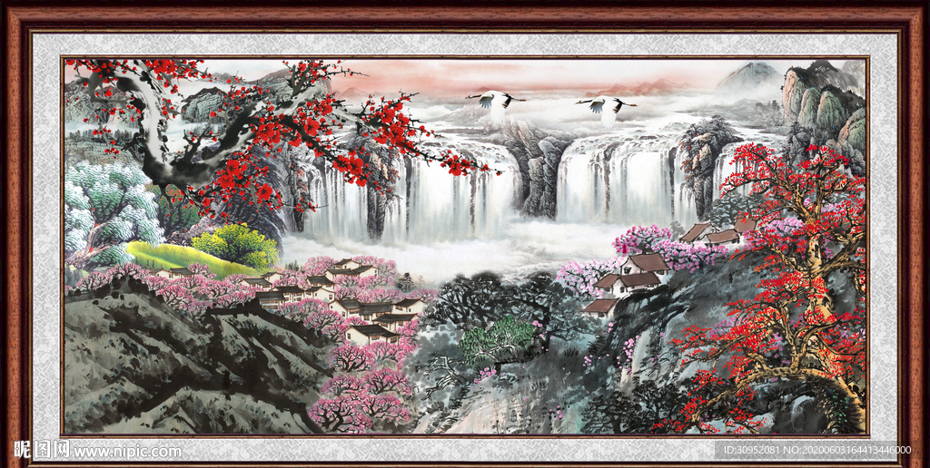 国画梅花