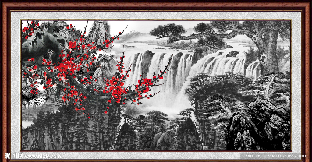 国画梅花