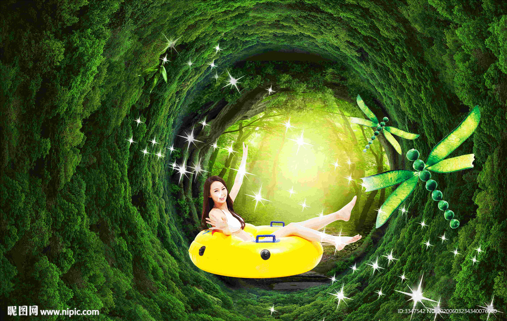 清新气息 背景画