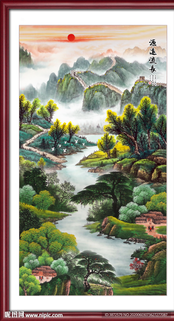 意境山水玄关画