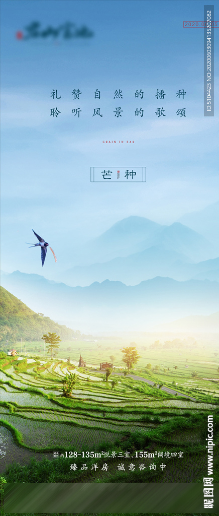 地产芒种单图朋友圈
