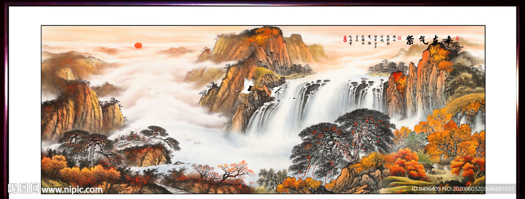 山水画国画山水画