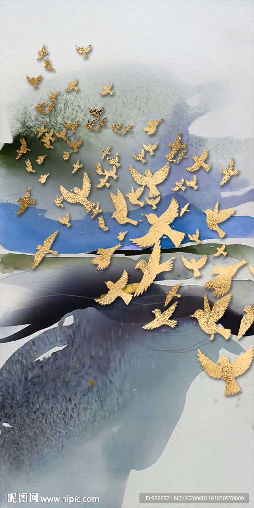 抽象玄关晶瓷装饰画