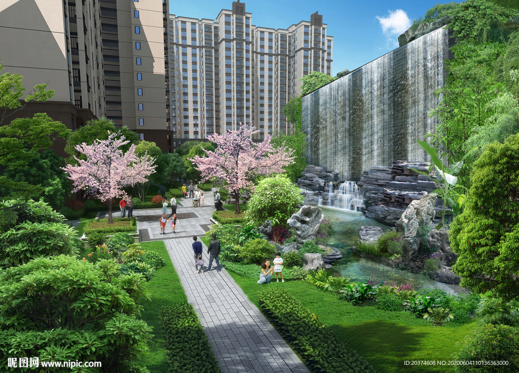 小区绿化 小区景观