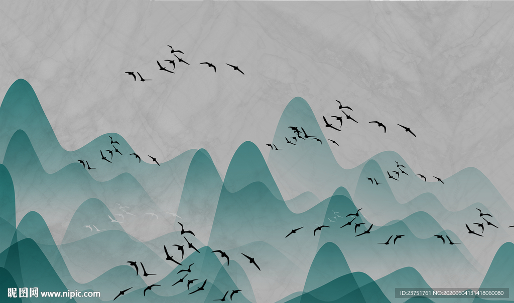 新中式山水画