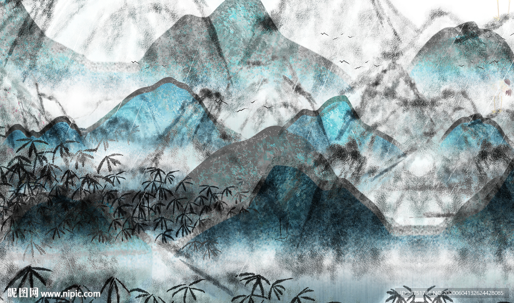 新中式山水画