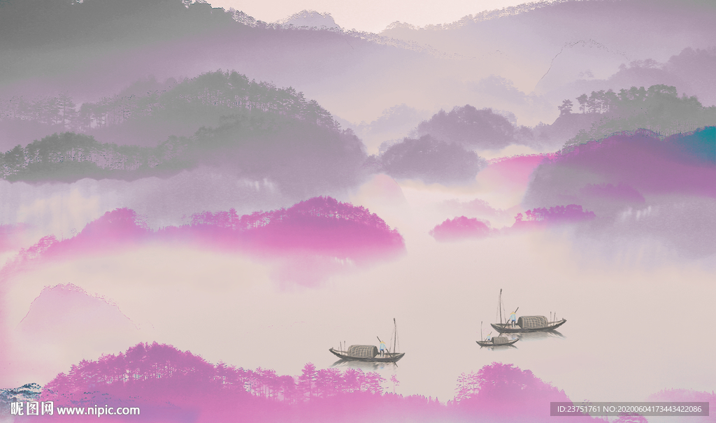 抽象山水