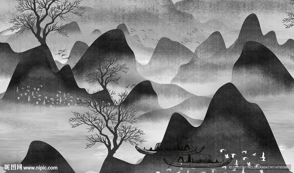 抽象山水