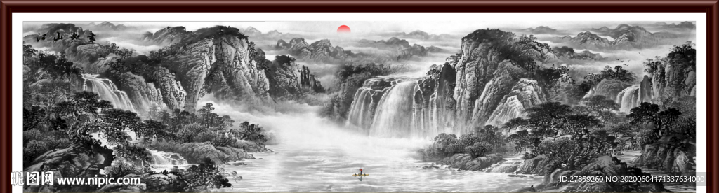 山水画国画山水画