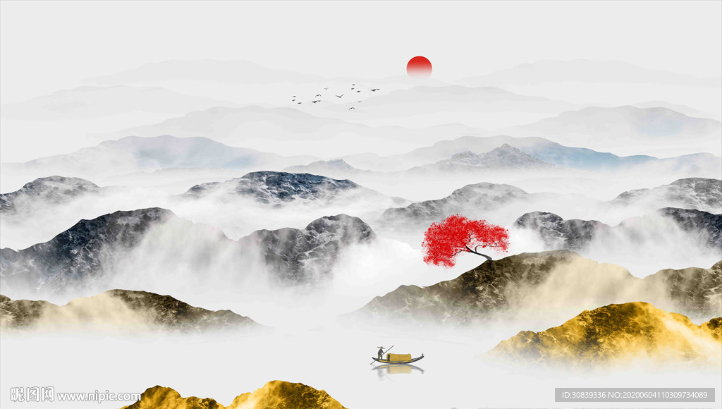 新中式水墨画
