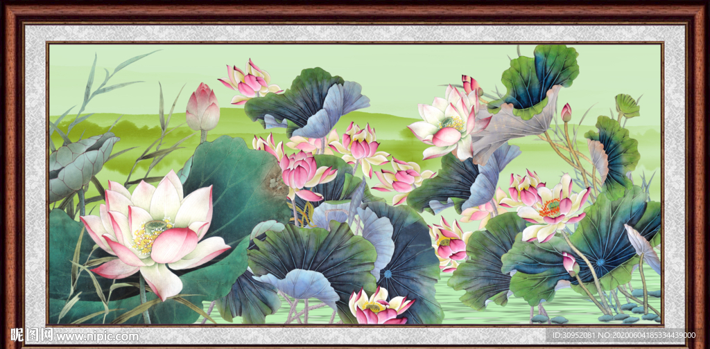 国画荷花