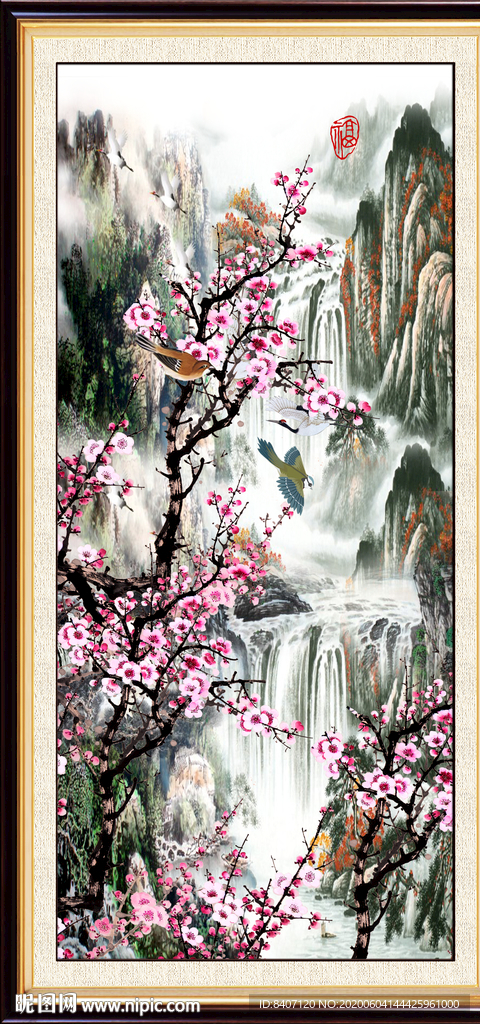 国画梅花