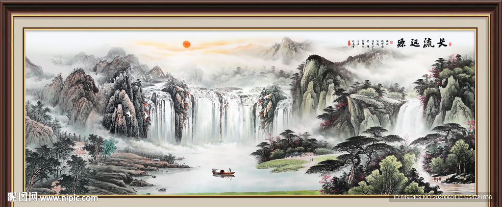 山水画国画山水画