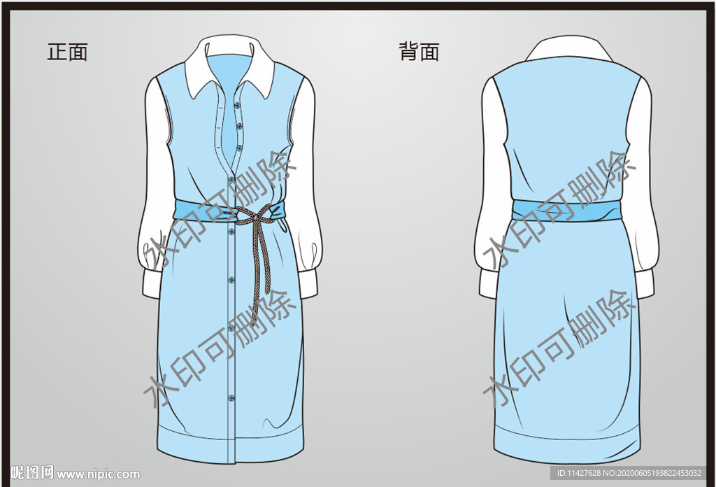 服装设计连衣裙