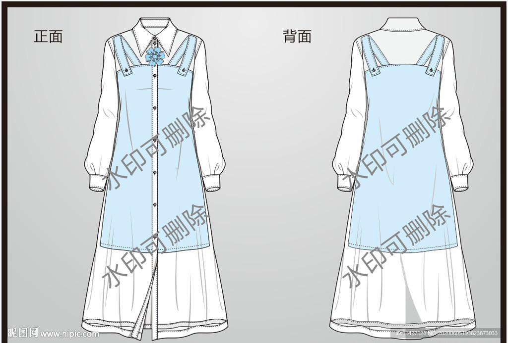 服装设计连衣裙