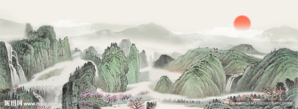 创意中国山水画